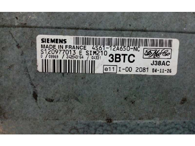 Блок управления двигателя 4S6112A650NC, S120977013E   Ford Fusion