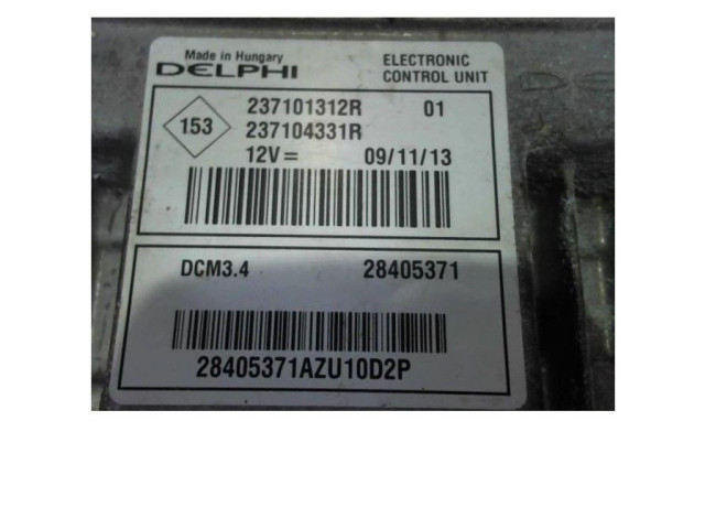 Блок управления двигателя 237104331R, 237104331R   Renault Twingo II