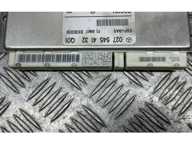 Блок управления АБС 0275454132, 0265109445 Mercedes-Benz A W168