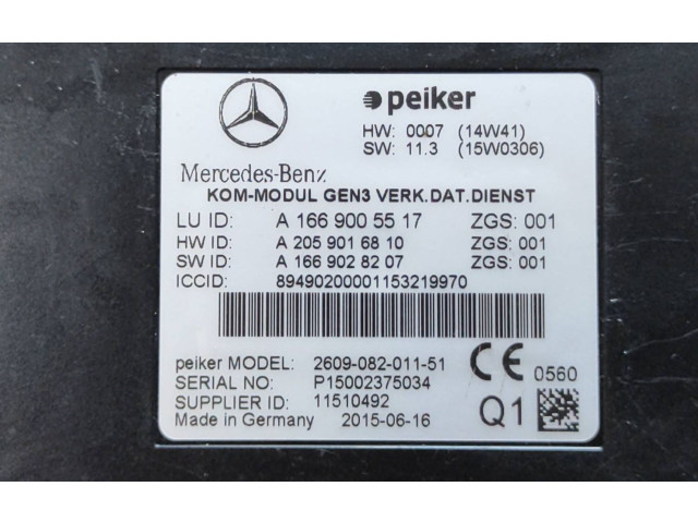 Блок управления A1669005517, A1669028207   Mercedes-Benz GLE (W166 - C292)