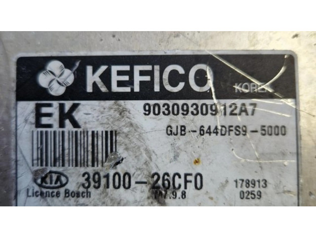 Блок управления двигателя 3910026CF0, 9030930912A7 KIA Rio