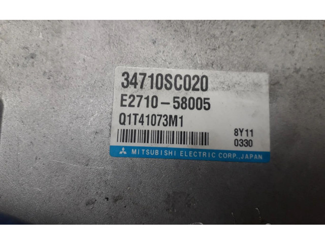 Блок управления двигателем Блок управления 34710SC020   Subaru Forester SH