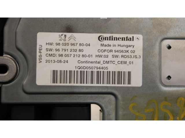 Блок управления 9679123280, 980209678004 Citroen Berlingo