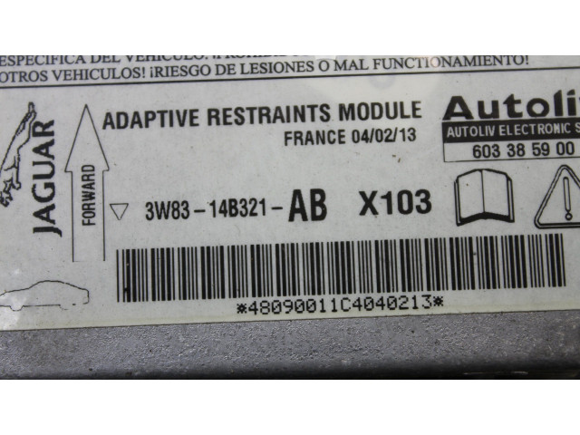Oro pagalvių valdymo blokas 3W8314B321AB Jaguar XK8 - XKR