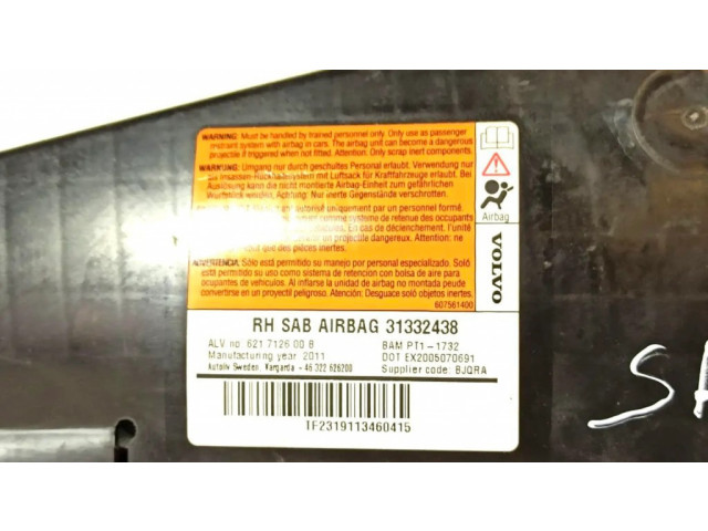 Подушка безопасности в сиденье 31332438 Volvo S80