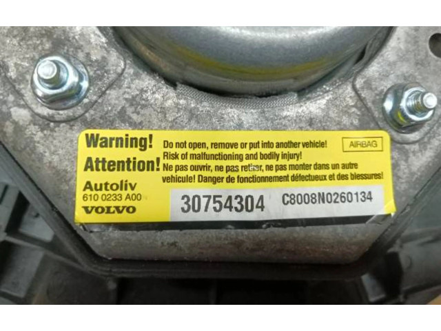 Подушка безопасности водителя 30754304, 6100233A00 Volvo XC90