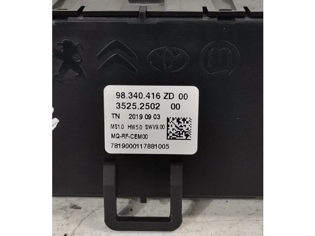 Блок управления климат-контролем 98340416ZD   Peugeot Partner III