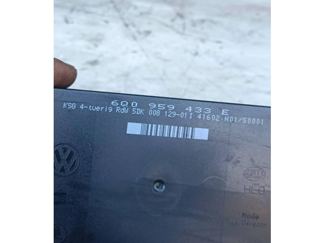 Комфортный модуль 6Q0959433E, 5DK00812901 Skoda Fabia Mk1 (6Y)
