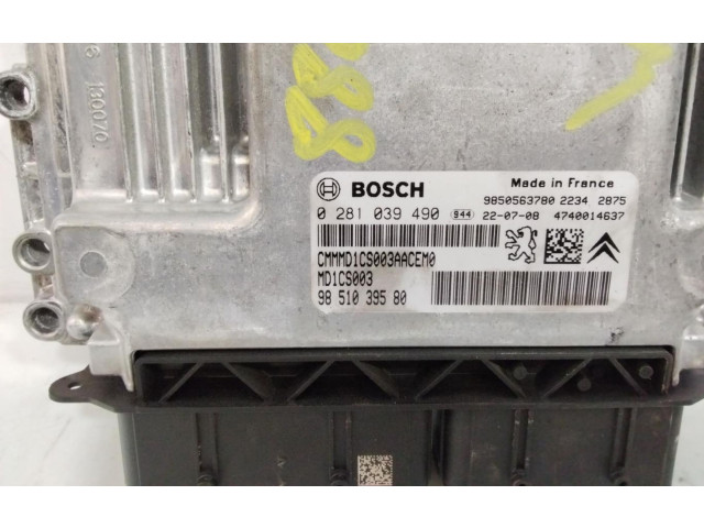 Блок управления двигателем Блок управления 9851039580 Opel Combo D