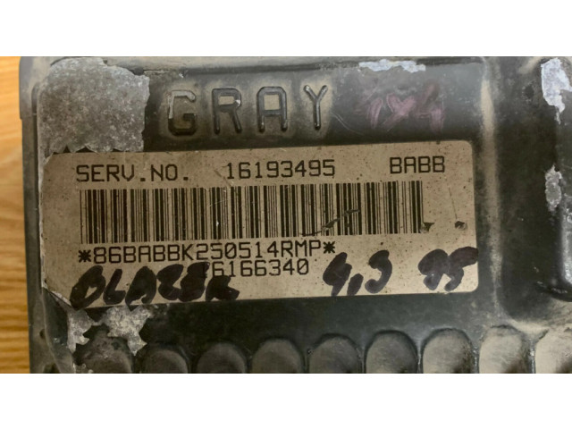 Блок управления двигателя 16193495   Chevrolet Blazer S10