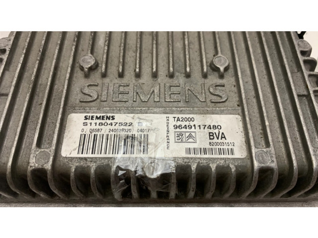 Блок управления коробкой передач 9649117480, S118047522B Citroen C5