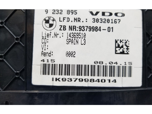 Přístrojová deska BMW 4 F32 F33 2015 62105A03A33, 9232895