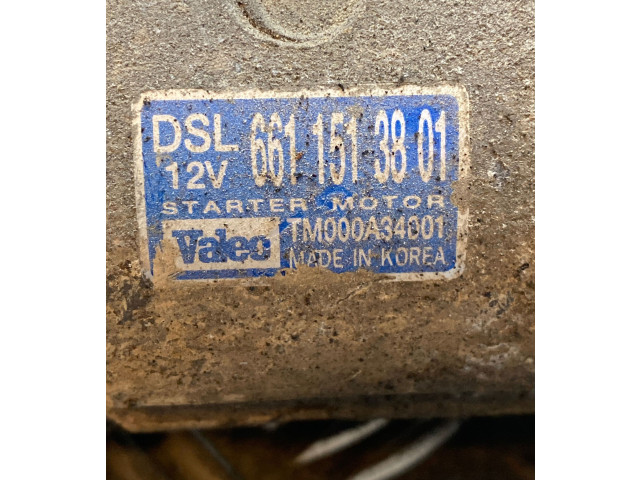 Стартер 6611513801, TM000A34001   SsangYong Rexton I    