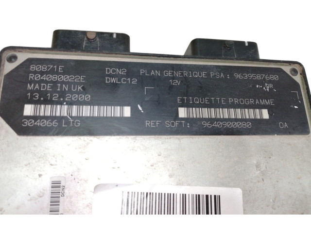 Блок управления двигателя 9639587680 Peugeot 306