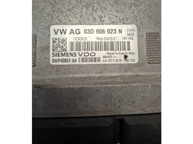 Блок управления двигателя 03D906023N, 03D906023 Skoda Fabia Mk2 (5J)