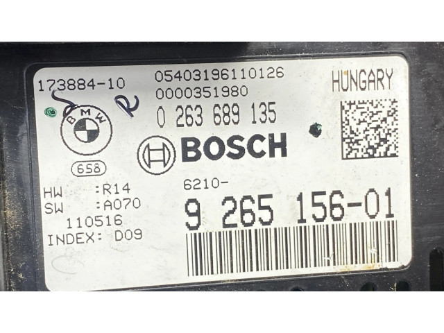 Přístrojová deska BMW 7 F01 F02 F03 F04 2011 9265156, 0263689135