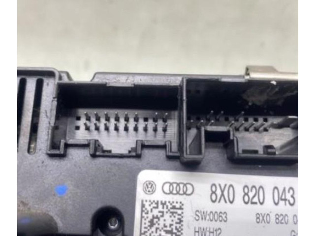 Блок управления климат-контролем 8X0820043B6PS Audi A1