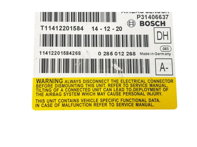 Блок подушек безопасности P31406637, 0285012268   Volvo XC60