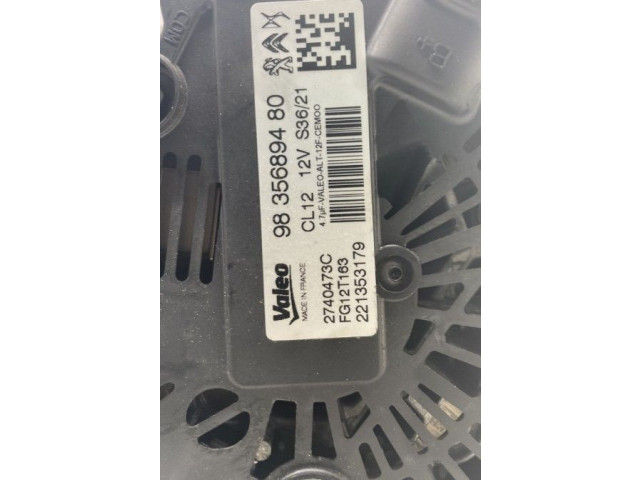 Генератор 9835689480 Citroen C3 Aircross