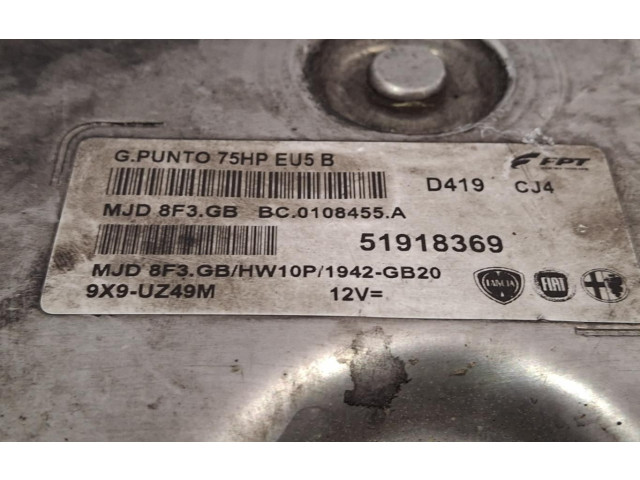 Řídící jednotka 51918369 Fiat Punto (199) 2012