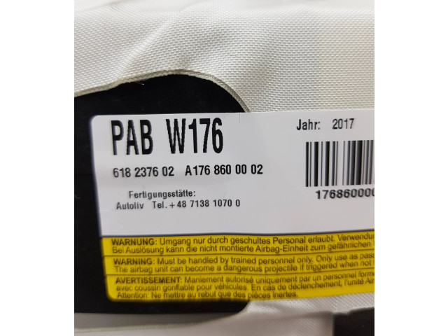 Подушка безопасности пассажира A1768600002, 618237602   Mercedes-Benz GLA W156