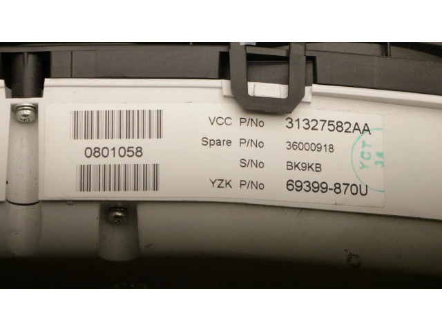 Панель приборов 31327582, 31327582 Volvo V70