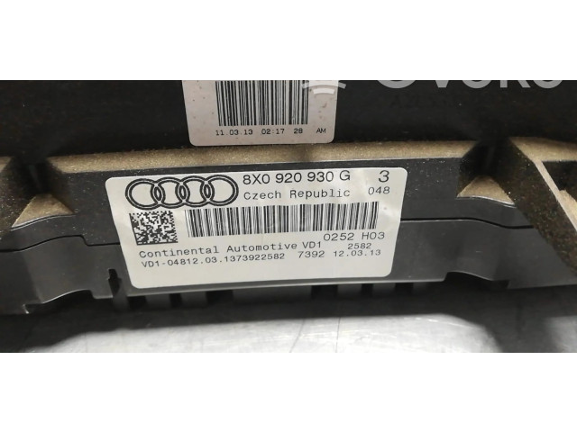 Панель приборов 8X0920930G   Audi A1       