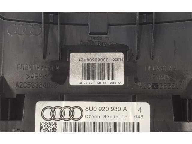 Панель приборов 8U0920930A, 8U0920930A Audi Q3 8U