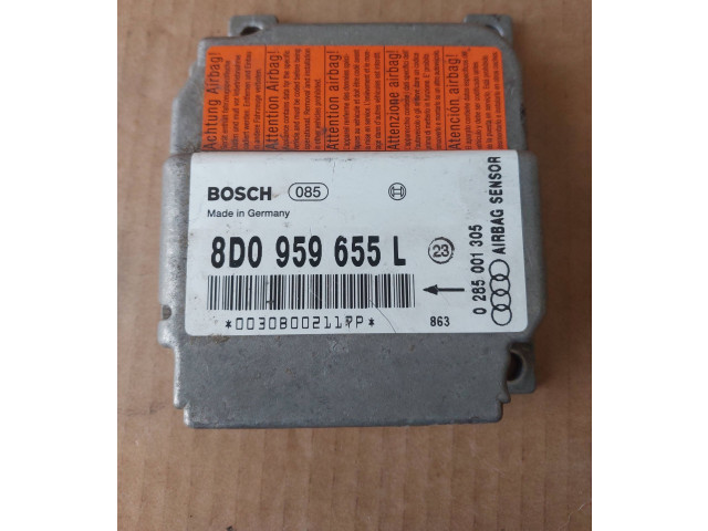 Блок управления надувных подушек 8D0959655L, 00308002117P Audi A4 S4 B5 8D