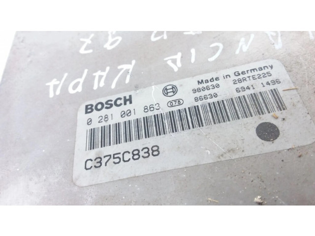 Řídící jednotka 0281001863, C375C838   Lancia Kappa 1996