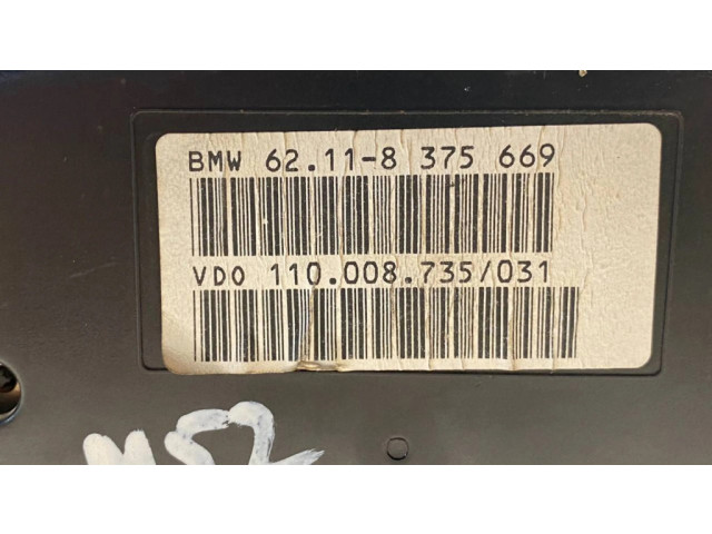 Přístrojová deska BMW 5 E39 2001 8375669, 62118375669