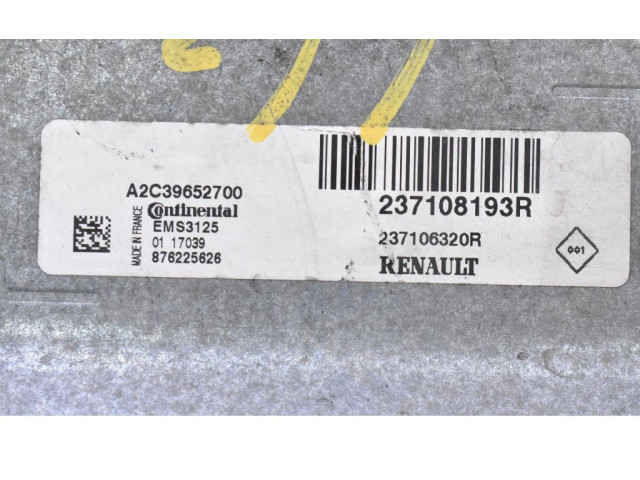 Блок управления двигателем Блок управления 237108193R, 237108193R Dacia Dokker