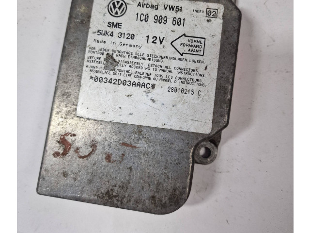Блок подушек безопасности 1C0909601, 28010215C Skoda Fabia Mk1 (6Y)