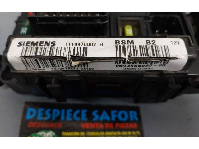 Pojistková skříňka Řídící jednotka BSM BSMB2T118470002H Citroen Berlingo 1999