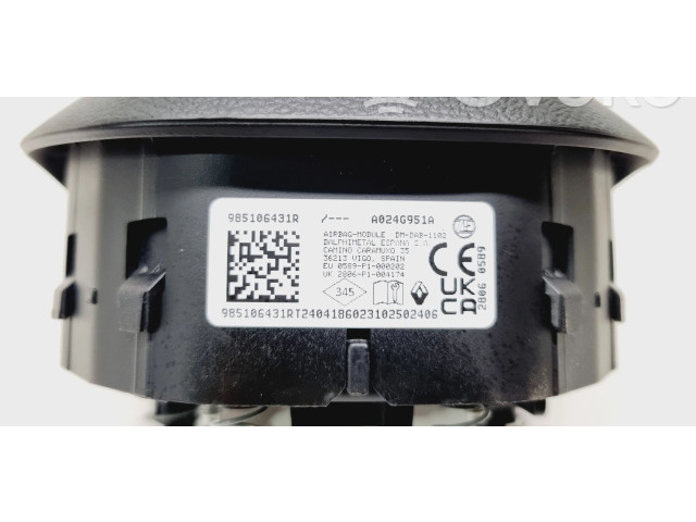Подушка безопасности водителя 985106431R   Renault Clio V