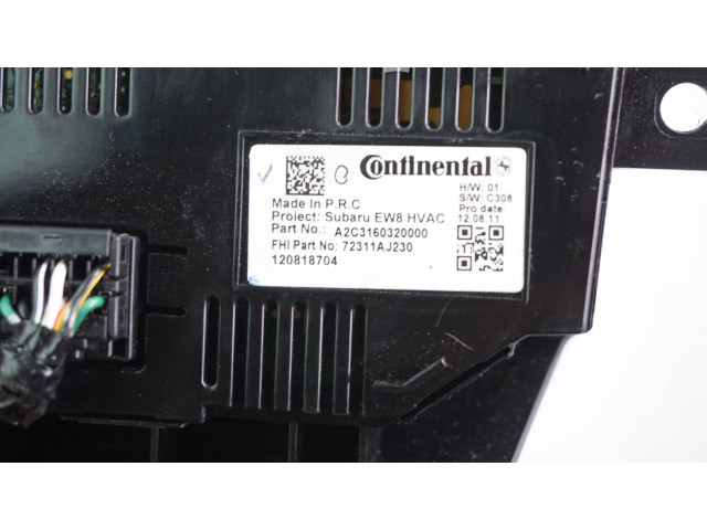 Блок управления климат-контролем 72311AJ230   Subaru Outback