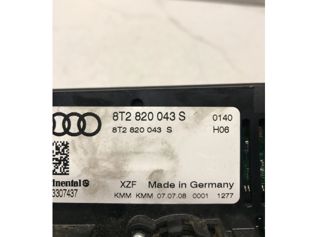 Блок управления климат-контролем 8T2820043S Audi A5 8T 8F