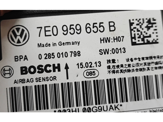 Блок подушек безопасности 7E0959655B, 0285010798   Volkswagen Transporter - Caravelle T5