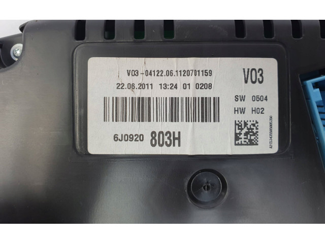 Přístrojová deska Seat Ibiza IV (6J,6P) 2011 6J0920803H