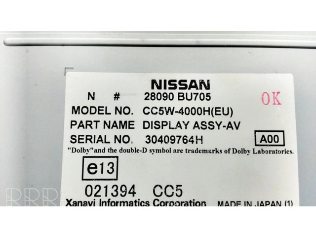 Дисплей 28090BU705 Nissan Almera Tino