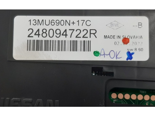 Přístrojová deska Renault Captur II 2022 248094722R, 248094722R