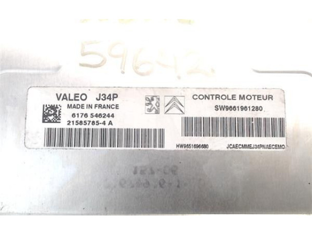 Řídící jednotka SW9661961280 Citroen C3 Pluriel 2007