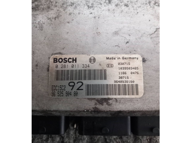 Блок управления двигателя 9640938180, 9652590480 Citroen C8