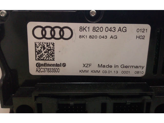 Блок управления климат-контролем    Audi A5 8T 8F