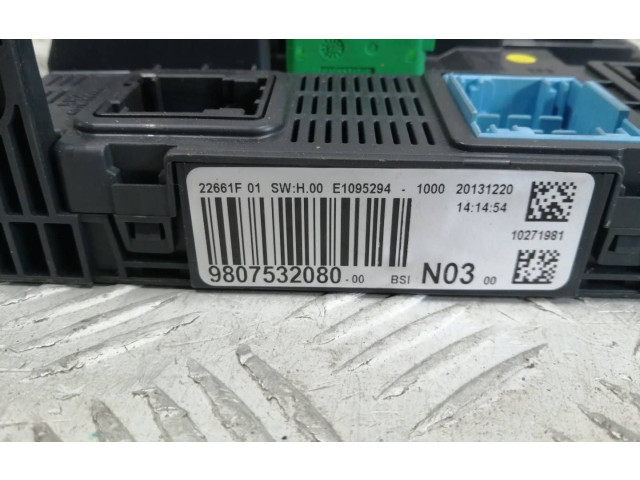 Блок предохранителей 9807532080, E1095294   Peugeot 2008 I    