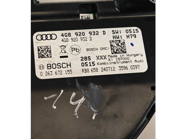 Панель приборов 4G8920932D, 4G8920932   Audi A6 C7       