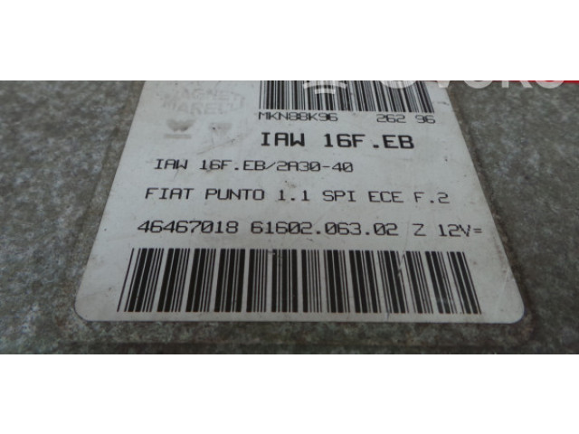Řídící jednotka IAW, 16F Fiat Punto (176) 1993