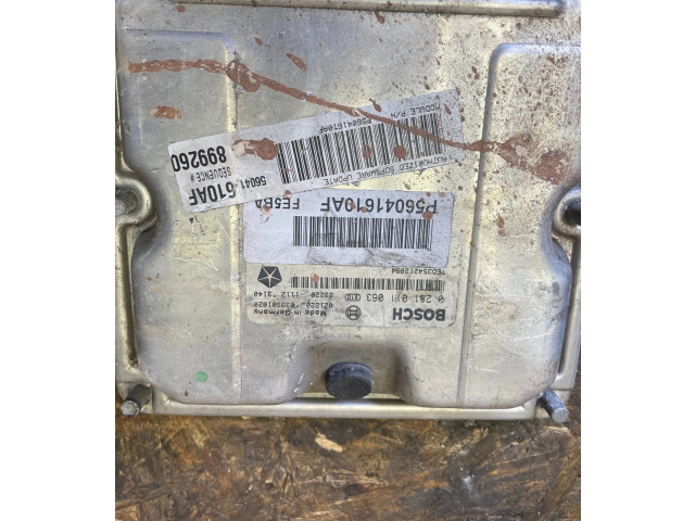 Блок управления двигателя P56041610AF, 0281011063   Jeep Cherokee