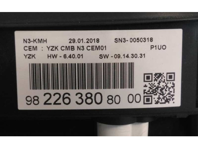 Спидометр (приборный щиток) 9822638080 Opel Grandland X B16DTH