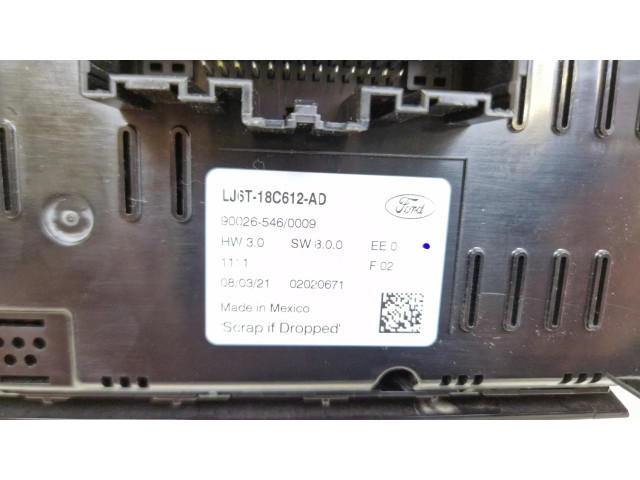 Блок управления климат-контролем LJ6T18C612, LJ6T18C612AD   Ford Escape IV